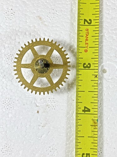 New Haven Clock Movement Time Side 4th Wheel (See Pics to ID Mvmt)  (KD1136)