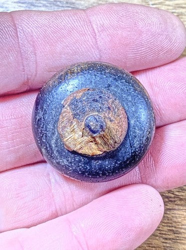 Old Original Clock Door Knob (29.9mm Dia, 13.4mm Tall and 4.6mm Shaft) (KD374)