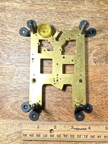 Korean LAVA Clock Movement Back Plate (Pivots Look Good)      (K8418)
