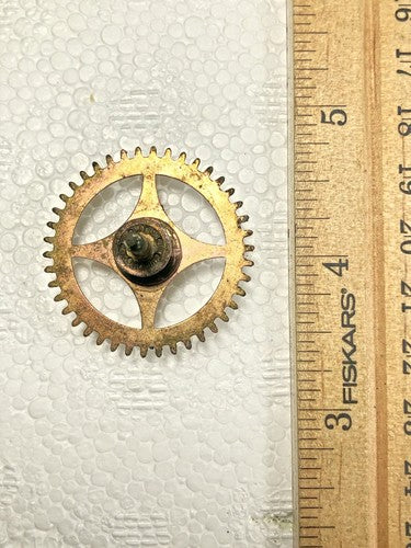 Ingraham (Stamped 4 26) Clock Movement Time Side 4th Wheel (See Pics)(K7920)
