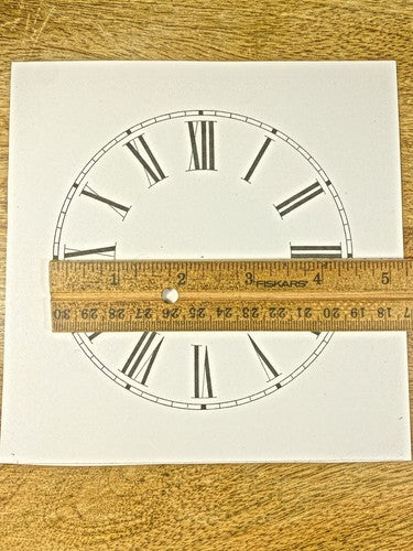 4 1/2 Inches Diameter Clock Paper Dial, Roman Numbers  (Lot 219)