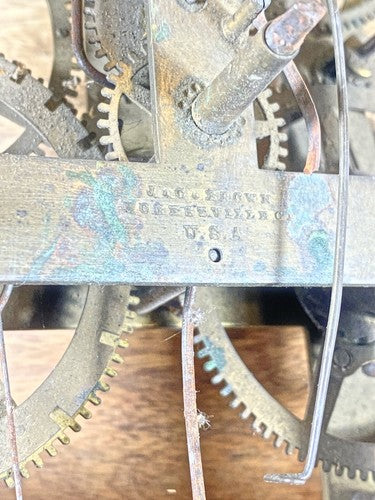 JC Brown Clock Movement (8Day) Time Side 3rd Wheel (KD1438)