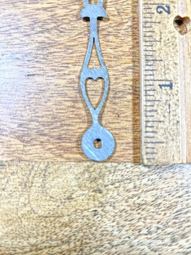 3 Inch Long Clock Minute Hand (Arbor Opening Is Half Moon, See Pics) (K9861)