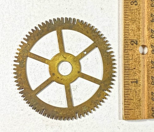 Antique Clock Movement Count Wheel  (66.81mm Dia, 9.35mm Inner Dia) (KD235)
