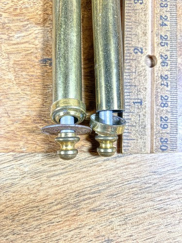 Vintage 400 Day Or Anniversary Clock Brass Columns (Column Is 3.25" Long)(KD078)