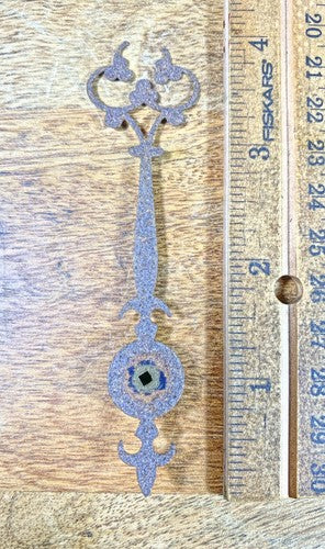 Antique Clock Hand 3 15/16 Inches Long (Tip Broken) (Arbor 2.06mm X 2.04)(KD590)