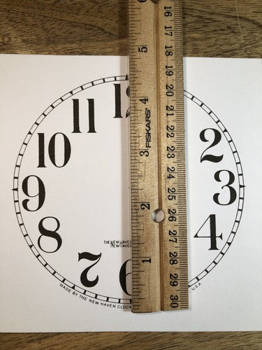 4 1/2" New Haven Clock Paper Dial, Arabic Numeral             (Lot 183)