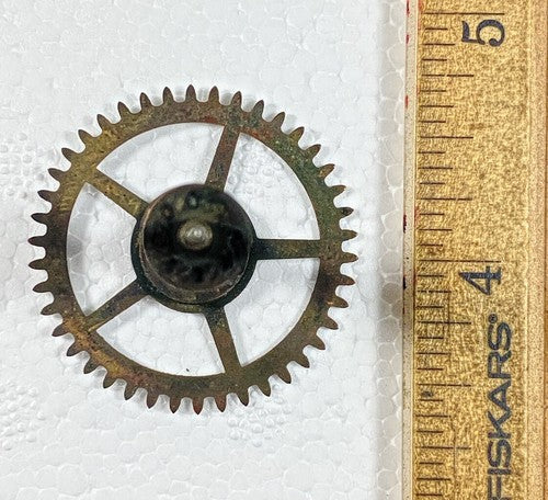 Sessions Clock Movement Time Side 3rd Wheel (See Pics To ID Movement) (KD437)