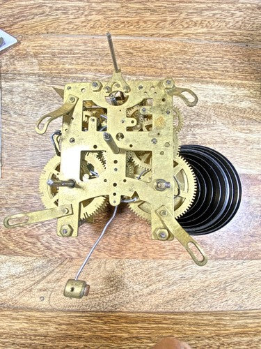 New Haven Clock Movement Pendulum Rod and Spring (See Pics To ID Mvmt) (K9897)