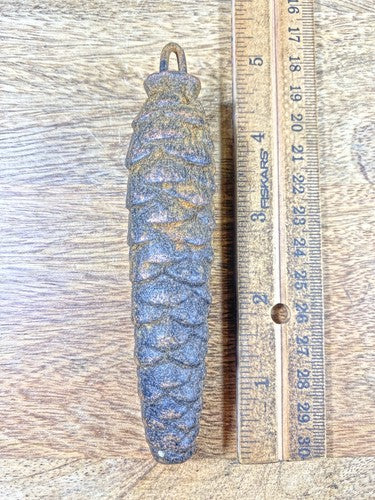 Cuckoo Clock Cast Iron Pine Cone Weight 276g, 4.7 Inches Long (WT037)