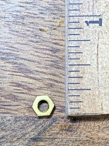 Old Sessions Clock Movement Nut (See Pics To ID Mvmt) (K8286)