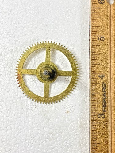 Ingraham (Stamped 6 00) Clock Movement Strike Side 4th Wheel  (KD1504)