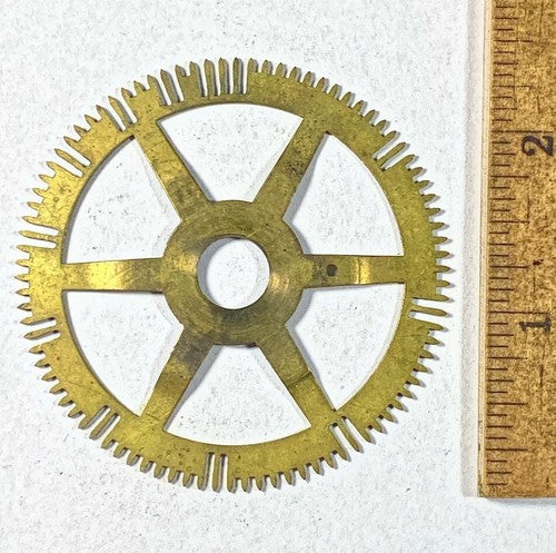 Antique Clock Movement Count Wheel  (61.70mm Dia, 10.18mm Inner Dia) (KD208)