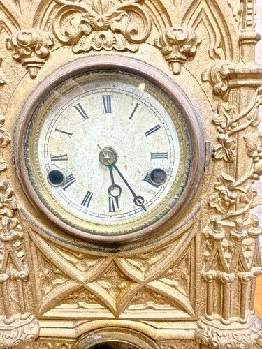 American Clock Co (ca 1870) Pendulum Rod and Spring (See Pics To ID Mvmt)(KD133