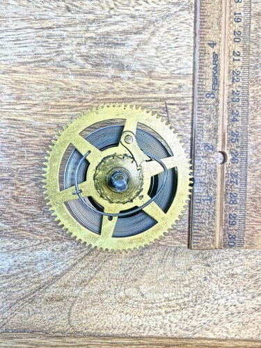 New Haven Clock Movement Time Side Main Wheel (See Pics to ID Mvmt) (KD2207)