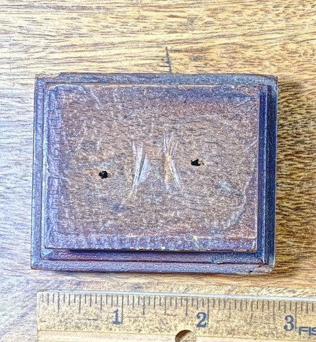 Old Wood Clock Trim Piece 2 3/4 Inches Long X 2 1/4 Inches Wide X 1.11" (KD576)
