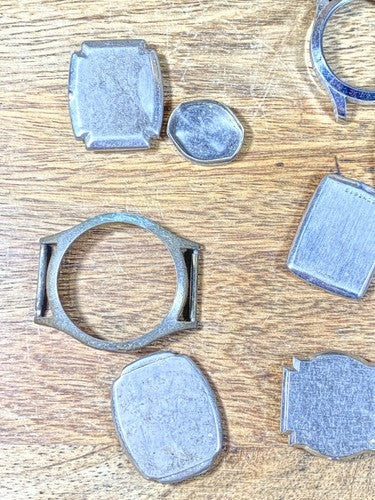 Assorted Lot Of Old Watch Case Parts (Lot Of 10) (KD1947)