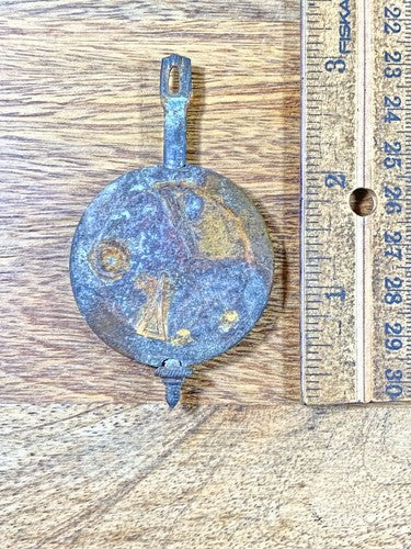 Antique 3 Inch Long Clock Pendulum Bob (2.6oz) (KD994)
