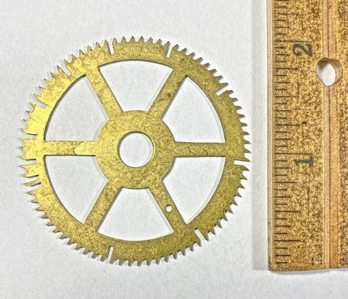 Antique Clock Movement Count Wheel  (52.06mm Dia, 8.15mm Inner Dia) (KD249)