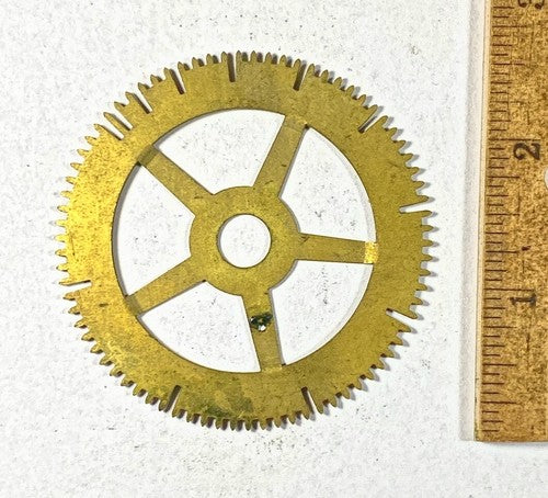 Antique Clock Movement Count Wheel  (65.66mm Dia, 9.08mm Inner Dia) (KD228)