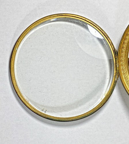 Antique Clock Bezel W/ Beveled Glass (116.00mm Dia, 92.95mm Inner Dia) (KD395)