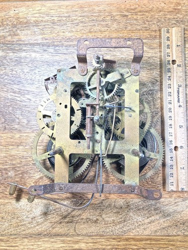 Ingraham (Stamped 5 28) Clock Movement Pendulum Rod And Spring (K8565)