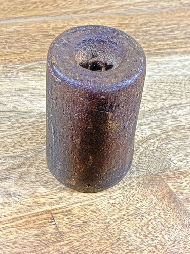 Antique Clock Weight 3 1/2 Inches Long 2 lb 14oz 2.16 Inch Diameter Base (WT021)