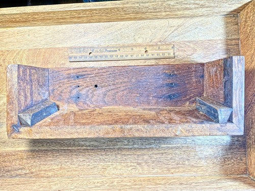 Parlor Or Kitchen Clock Wooden Top (14 5/8 X 5 X 3 Inches Tall)   (LL5271)