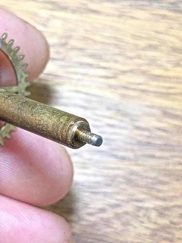 Waterbury Clock Movement Hands Post (See Pics to ID Mvmt)   (K8334)
