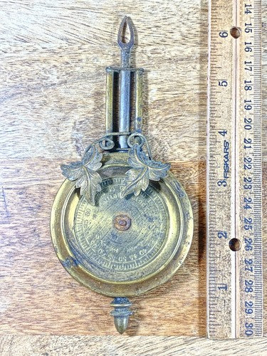 Antique 6 1/4 Inch Long Clock Pendulum Bob (6.0oz) (Stamped PAT'D 1883?) (KD625)