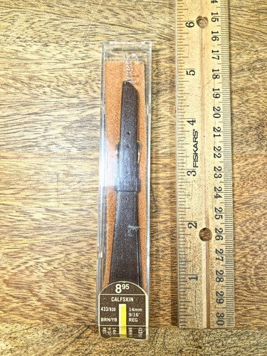 Vintage Speidel (NIB) Brown Calfskin Watch Band (14mm or 9/16") (K8315)