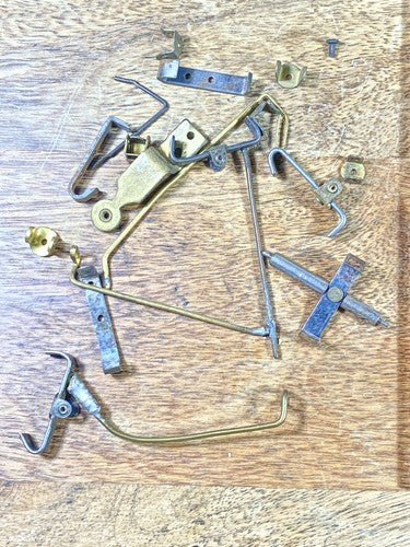 Assorted Lot Of Antique Clock Movement Verge Or Crutches For Parts  (KD640)
