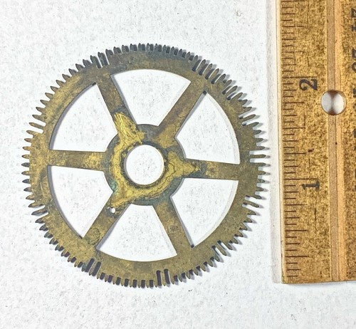 Antique Clock Movement Count Wheel  (61.74mm Dia, 10.23mm Inner Dia) (KD220)