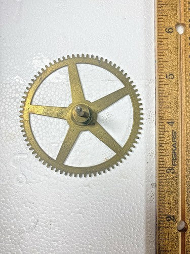 JC Brown Clock Movement (8Day) Time Side 2nd Wheel (KD1439)