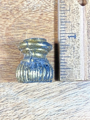 Antique Round Mantel Clock Column Base (Takes 1/2 Inch Round Column) (KD005)