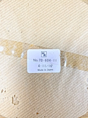 NOS 4 11/16 Inches Diameter Flat Clock Glass    (KD755)