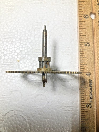 Old Baden Clock Movement Time Side 2nd Wheel (See Pics To ID Mvmt) (K8815)