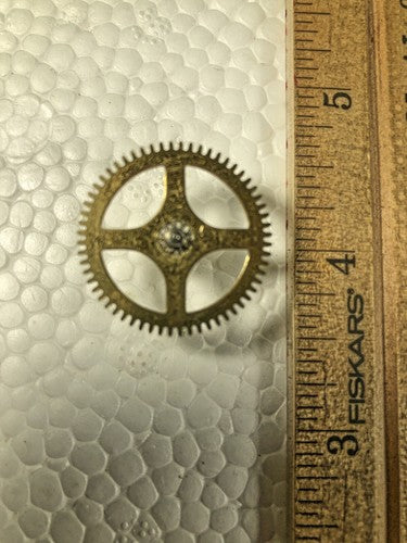 John Wanamaker Anniversary Clock Movement 4th Wheel (See Pics To ID) (K9027)