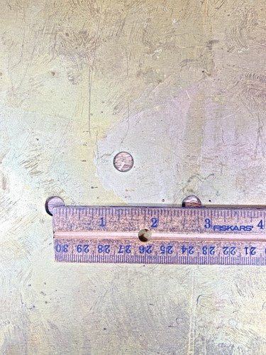 Old Brass Clock Dial Pan 9 7/8 Inches Wide X 9 7/8 Inches Tall  (LL5242)
