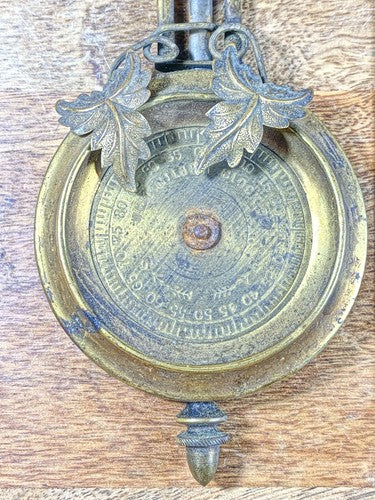 Antique 6 1/4 Inch Long Clock Pendulum Bob (6.0oz) (Stamped PAT'D 1883?) (KD625)