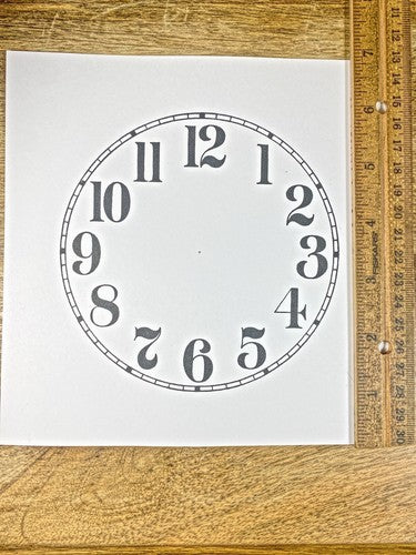 4 15/16 Inches Diameter Clock Paper Dial, Arabic Numbers  (Lot 218)