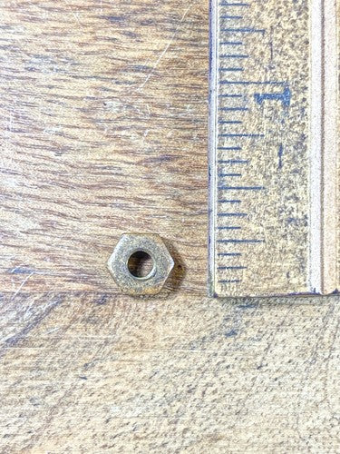 Unbranded 8 Day Clock Movement Plate Nut (See Pics To ID Movement) (KD1532)