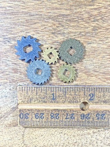 Assorted Lot Of Old Clock Movement Click Wheels (Lot Of 5) (KD2018)