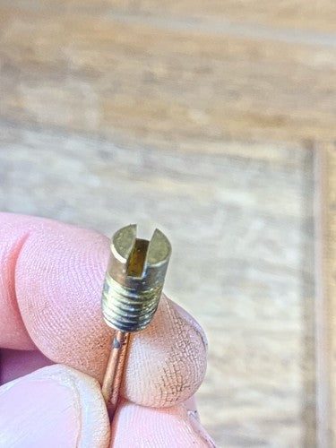 Clock Copper Chime Rod 6.5mm Diameter Threads x 5 5/8 Inches Long       (KD1421)