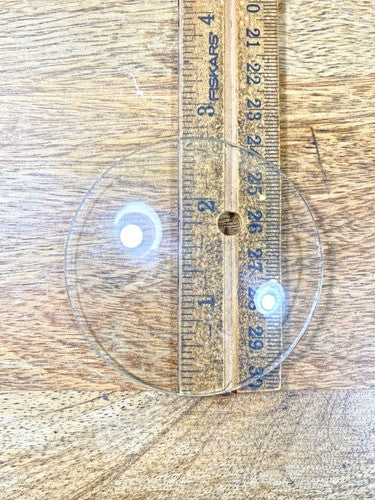 2 5/8 Inch Diameter Convex Clock Glass  (KD1865)