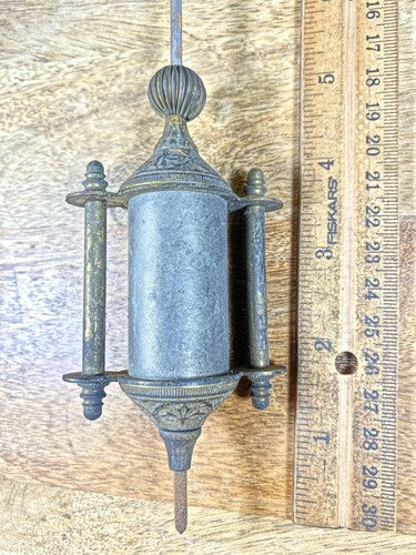 Antique 7 1/2 Inch Long Clock Pendulum Bob (4.3oz)    (KD876)