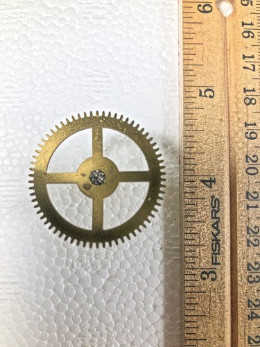 Jauch Clock Movement (PL 21cm) Time Side 4th Wheel (See Pics To ID) (K8563)