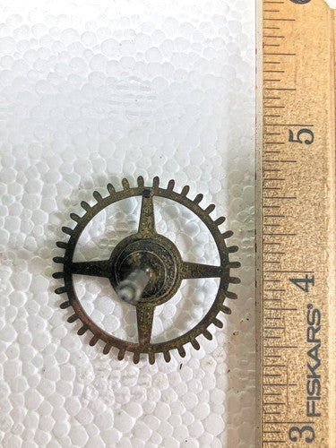 Ingraham 30 Hour Clock Movement Strike Side 4th Wheel (See Pics To ID) (K8642)