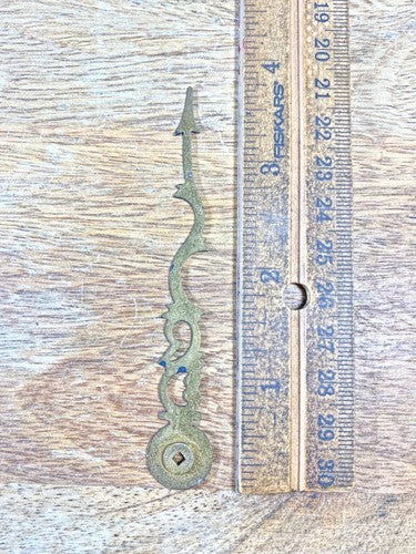 Old Clock Minute Hand 3 13/16 Inches Long (Arbor Dia 2.5mm X 2.5mm ) (KD2251)
