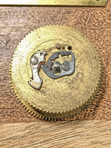Old Herschede Clock Movement Spring Assembly (See Pics To ID Movement)  (K7911)